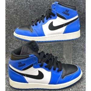 Nike Air Jordan 1 Retro Rare Air Hyper Royal Blue Black White 705300-400 Sz 5.5Y